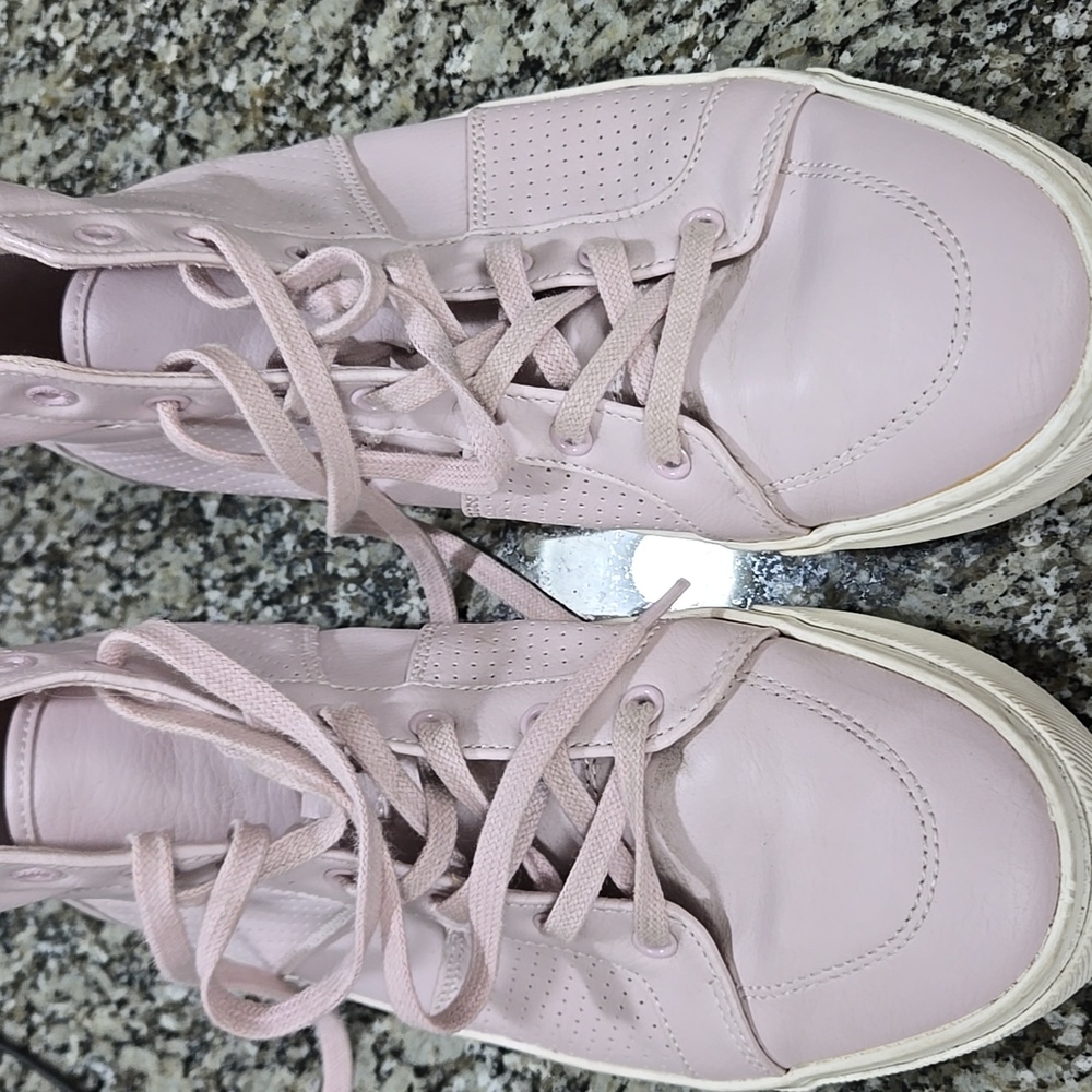 Women's Pink High-Top Sneakers